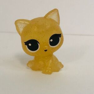 rainbowcorn kitty corn yellow glitter cat 1 1/2 inches toy cat figure